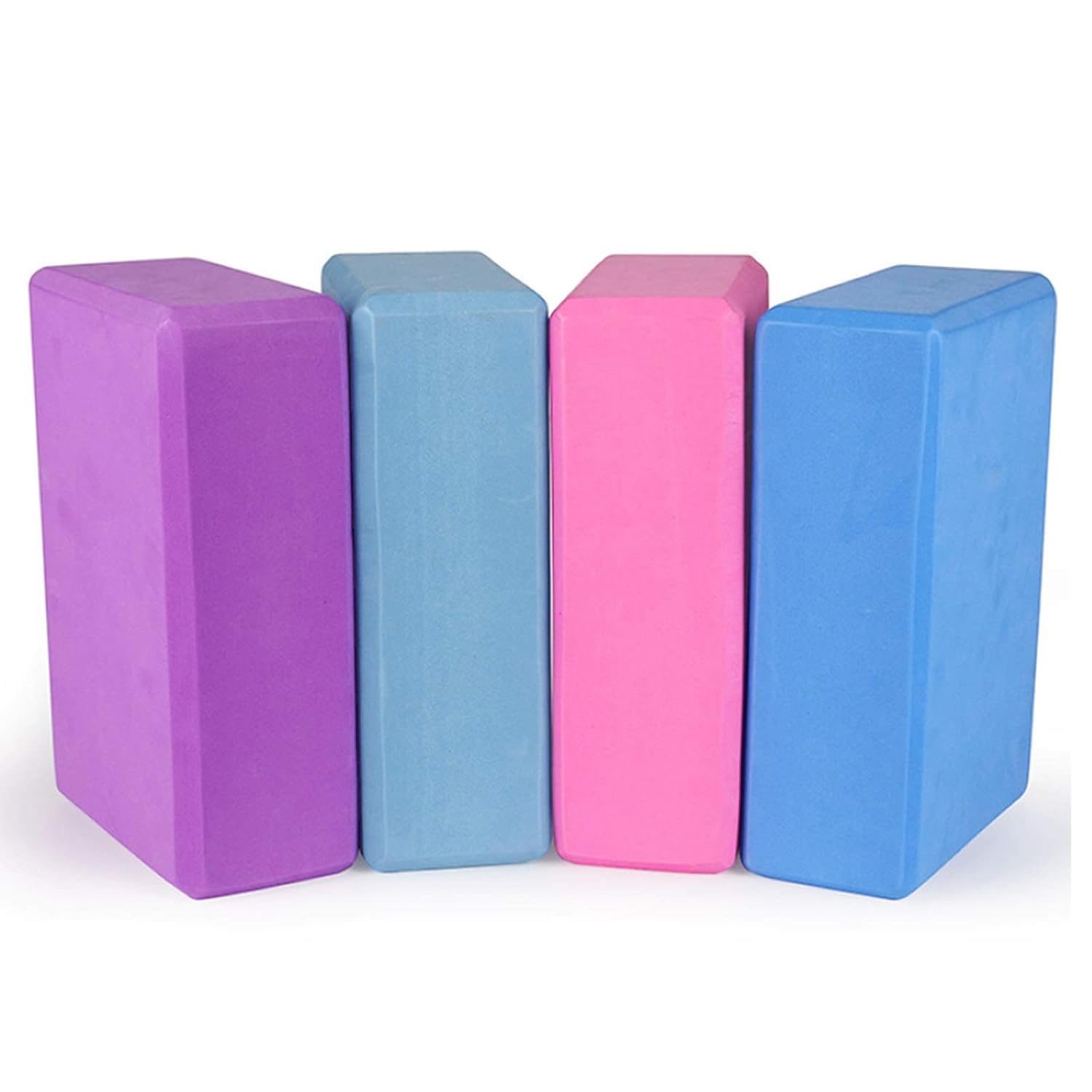 Yoga Blocks 9''x6''x3'', 4 Pack High Density Yoga Brick Foam Blocks to Improve Strength, Flexibility and Balance, Light Weight and Non-Slip Surface for Yoga, Pilates and Meditation-image-44
