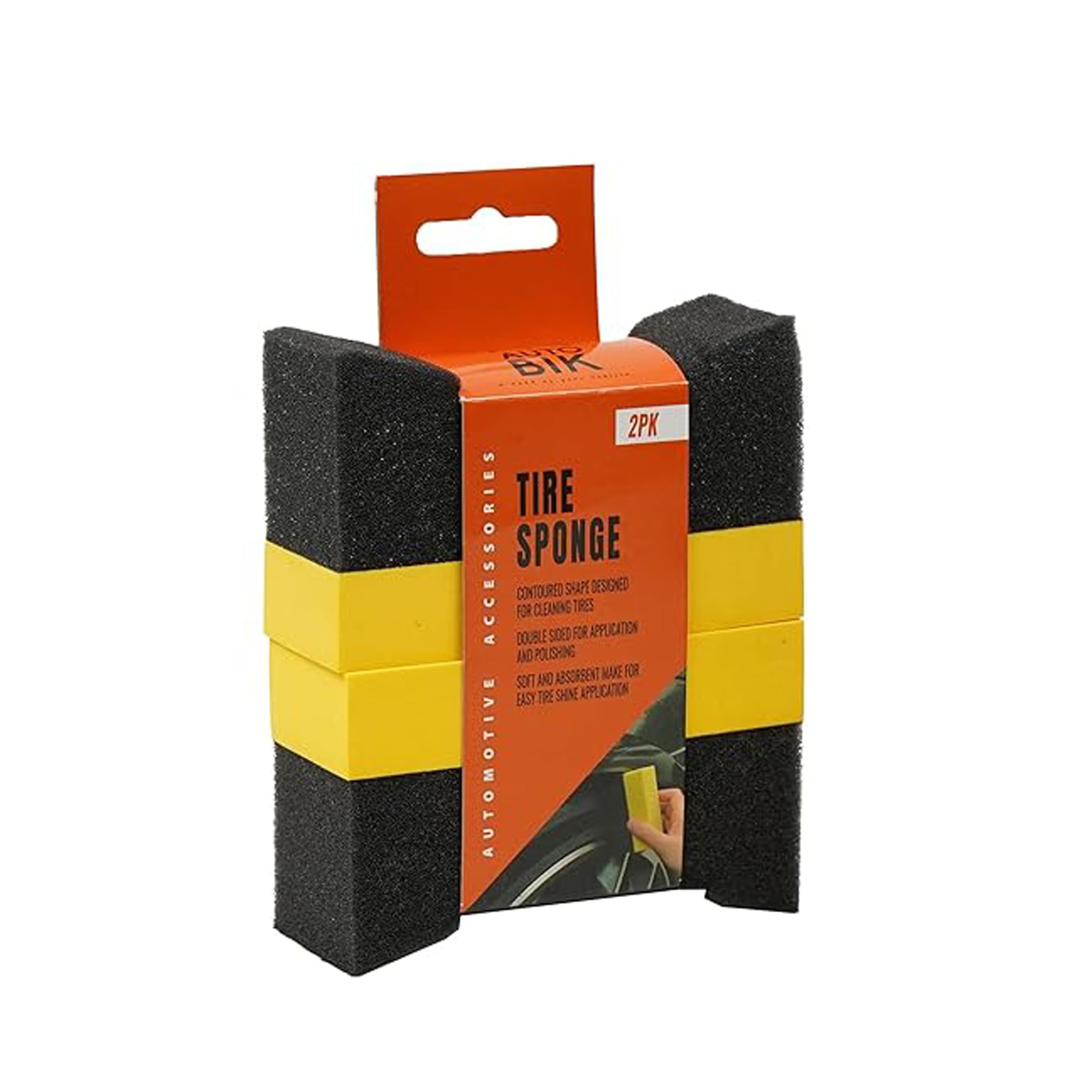 Tyre Polishing & Rims Cleaning Sponge Dual-Layer Foam with Grip Curve | Scratch-Free, Durable & Reusable for Car, Bike, SUV Detailing (Pack of 2)-image-33