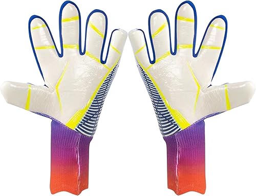Miniatura 2 de Camidy Guantes de portero de fútbol para jóvenes y adultos, transpirables, resistentes a la abrasión, guantes de portero con palma de látex