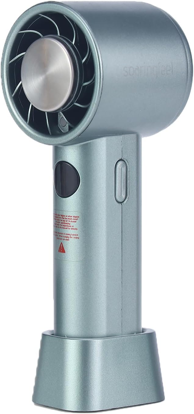 Portable Handheld Fan, 3600mAh Powerful Mini Cooling Turbo Fan, 15H Max Cooling Time, 10000 RPM Hight Speed, 100 Speed Rechargeable, Small Pocket Design, Personal Travel Essentials for Women Men