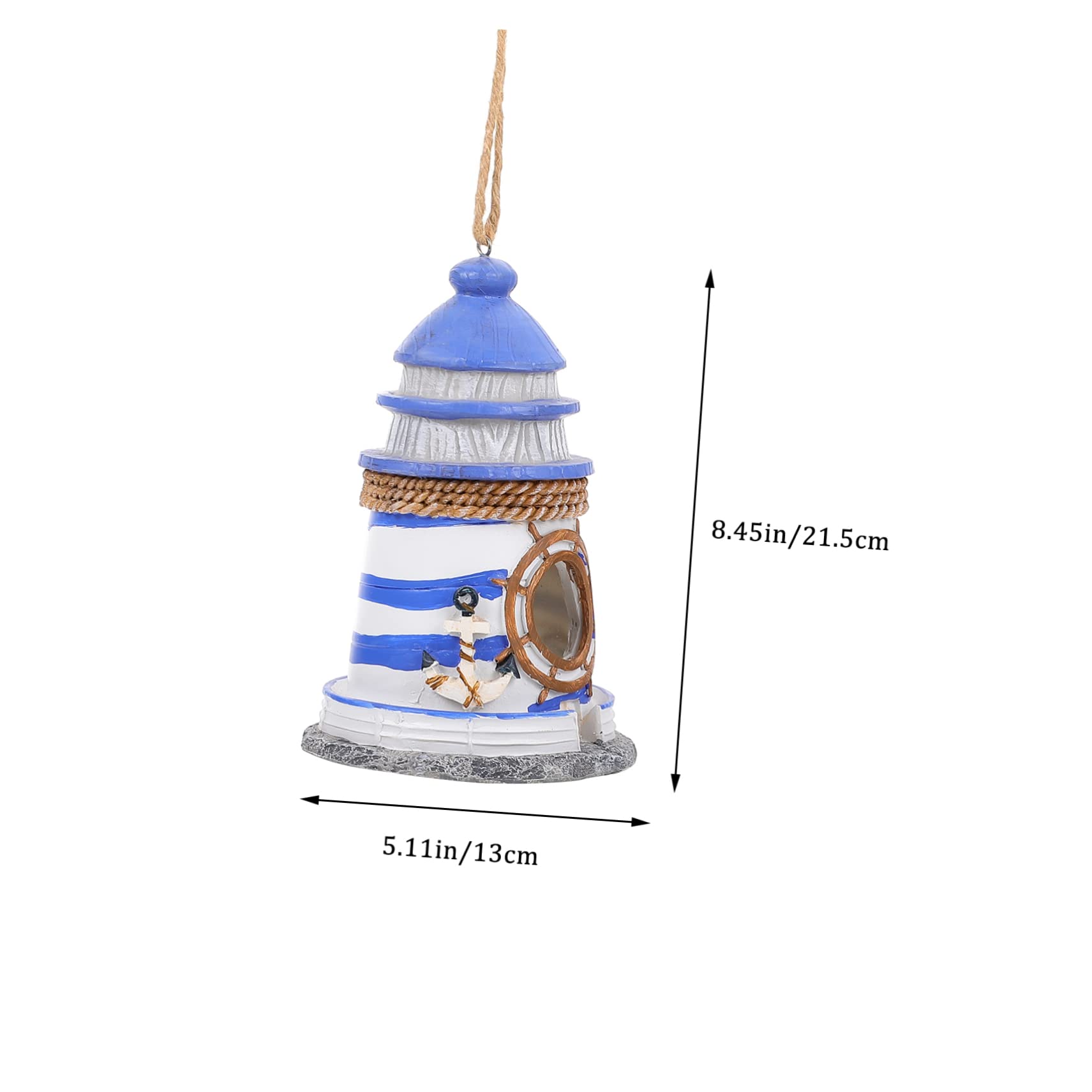 VERDANVERSE Hanging Decorative Birds Nest Rustic Bird House for Outdoor Garden Decor Design for Bird Lovers Provides Safe Shelter for Birds Any Season