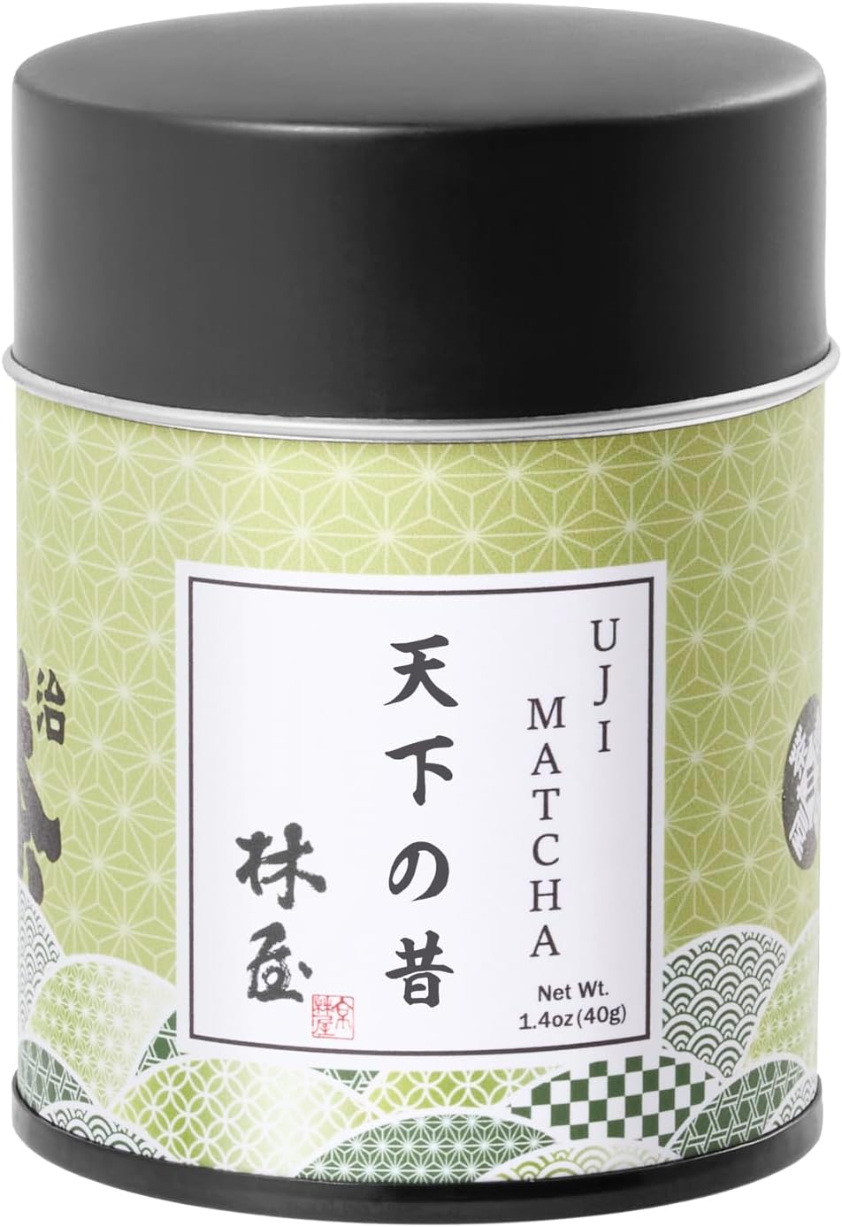 HAYASHIYA Matcha Powder - Tenka - Kyoto Uji Ceremonial Grade, First Harvest Stone Milled Authentic Japanese Matcha Green Tea Powder (40g / 1.4oz)