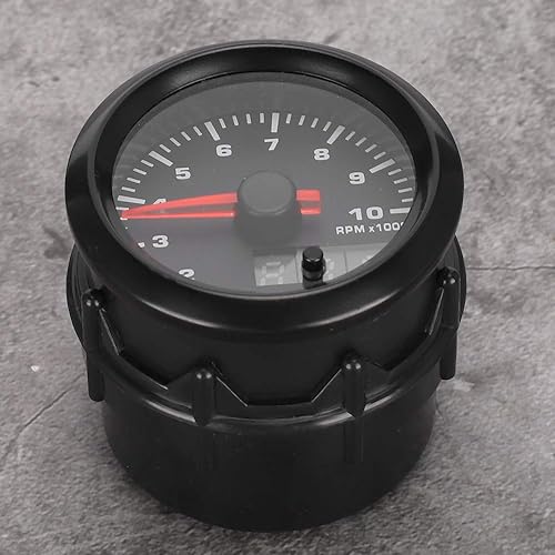 Miniatura 9 de Tacómetro electrónico para automóvil, 2.047 in/2 pulgadas, 7 colores, velocímetro LED, tacómetro de modificación de coche, apto para vehículos de 12