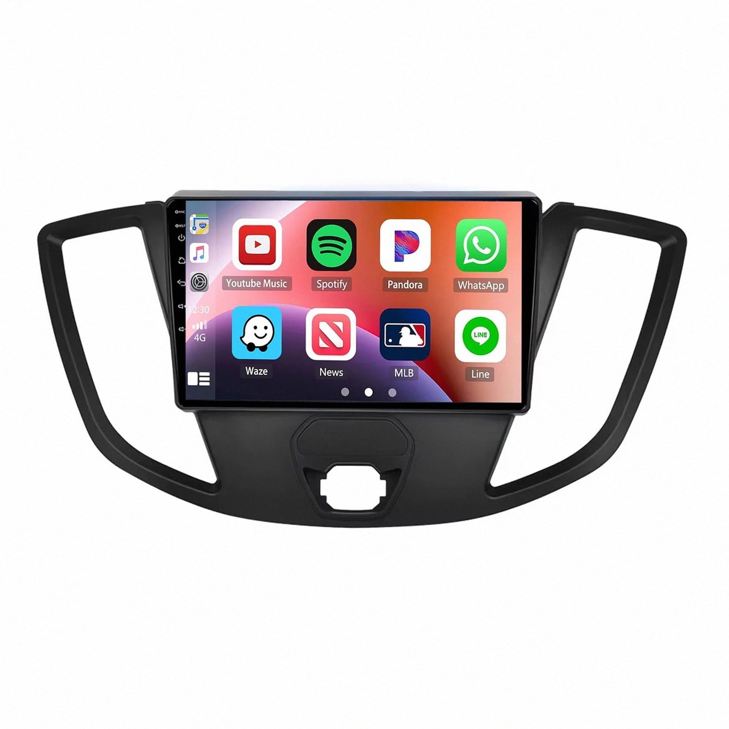 Radio coche con Bluetooth y Mirror Link para Ford Transit con mandos al volante 8