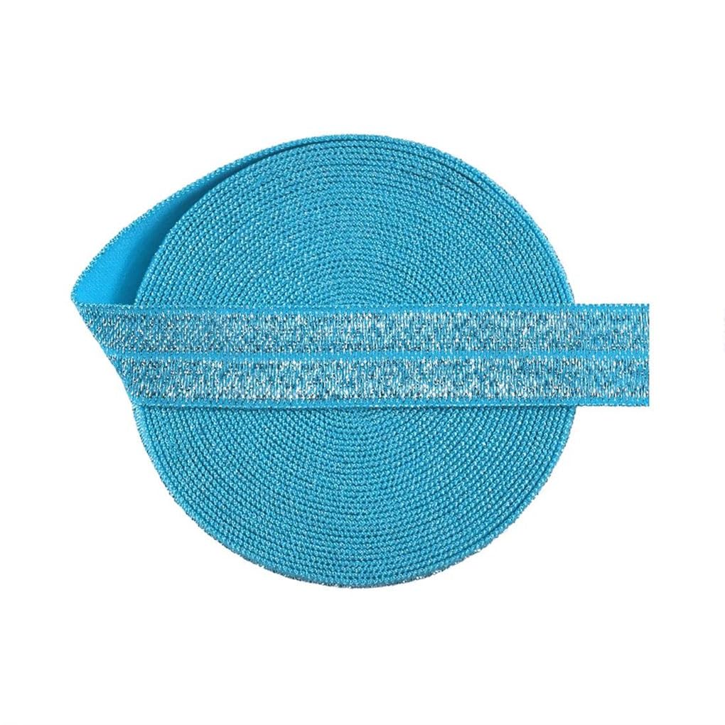 Elastyczna 5/8 cala 15 mm taśma opaska do włosów opaska na głowę sukienka DIY szycie wykończenia 50 100 jardów przez szpulę biała AB 15 mm #100 jardów
