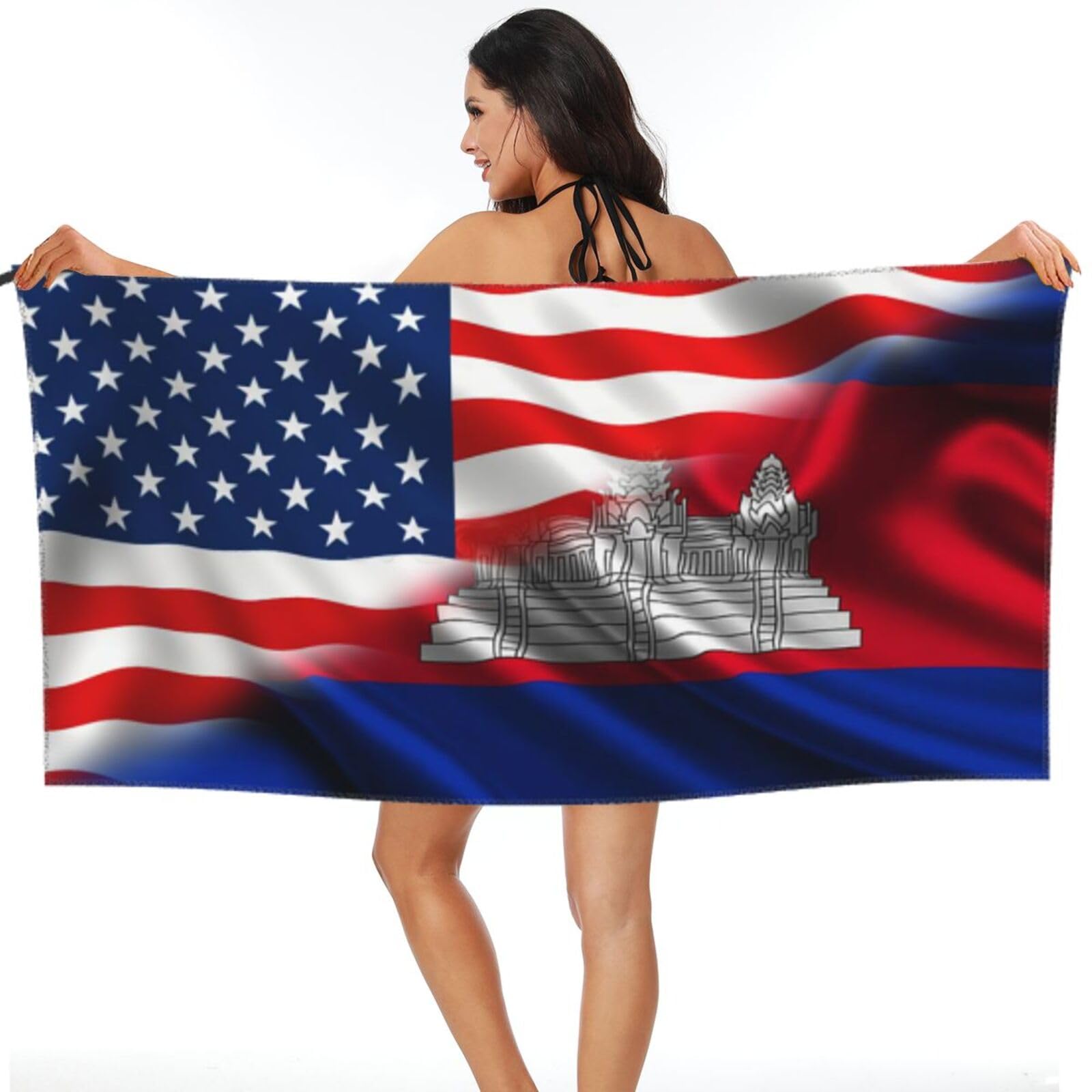 Serviette de sauna portable idéale pour le camping et la natation estivale
