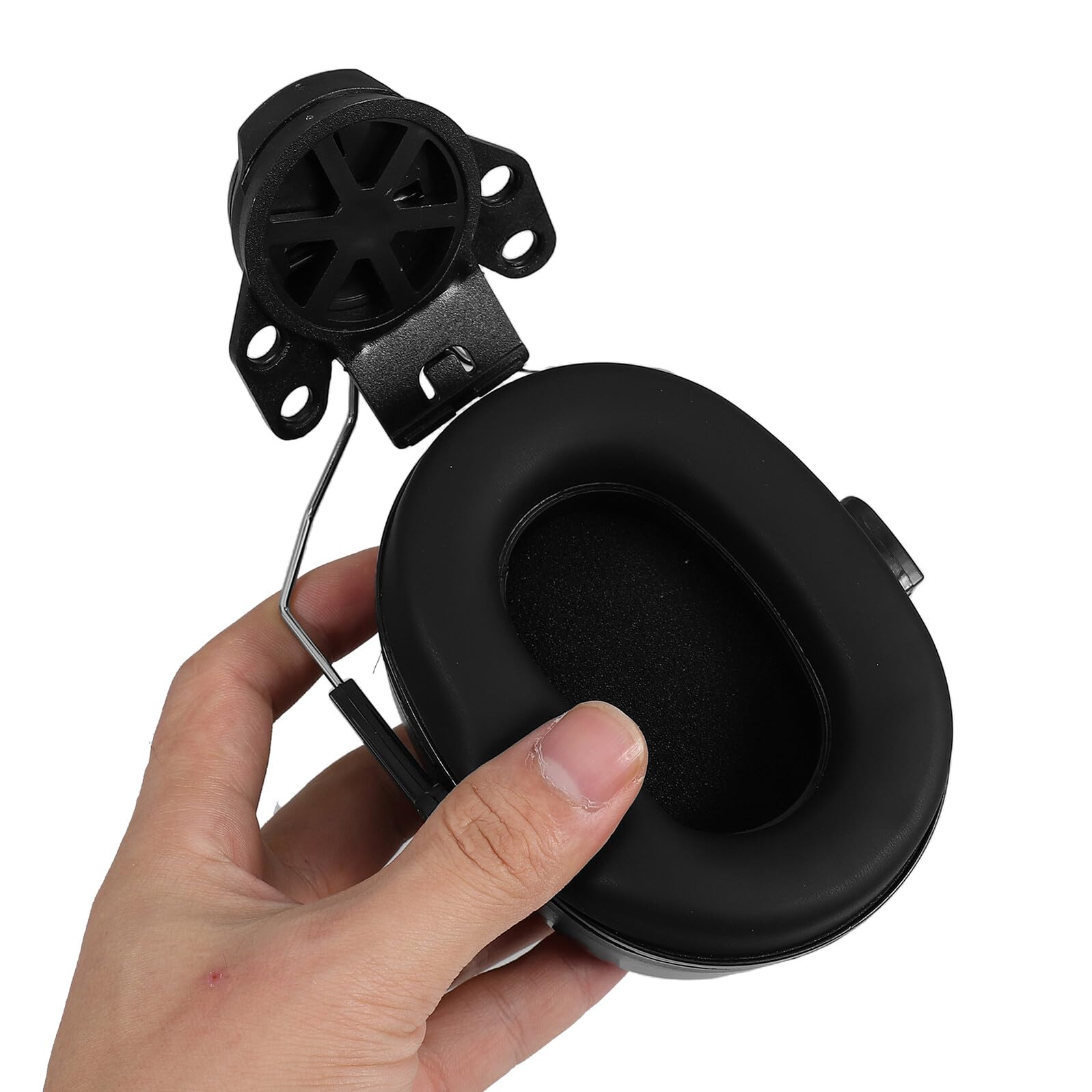 Mikinona Protector Auditivo Casco Seguridad Industrial con Orejeras Antiruido Ajustables Diseño Ligero Abs para Adultos y Aislamiento Acústico Duradero para Construcción y Fábrica