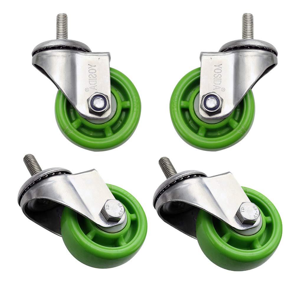 Roulettes pivotantes robustes 4X frein de blocage boulon M12*30