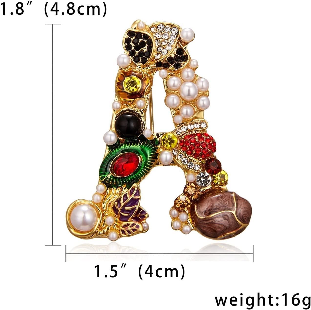 Broschen, Party-Brosche, Broschen, Kristall-Alphabet-Brosche für Damen, Vintage-Strass-Buchstabe, Emaille, Kristall-Brosche, Anfangsnadeln, Hochzeit, Schmuck, Dekoration, Geschenke, Broschen, Ansteck