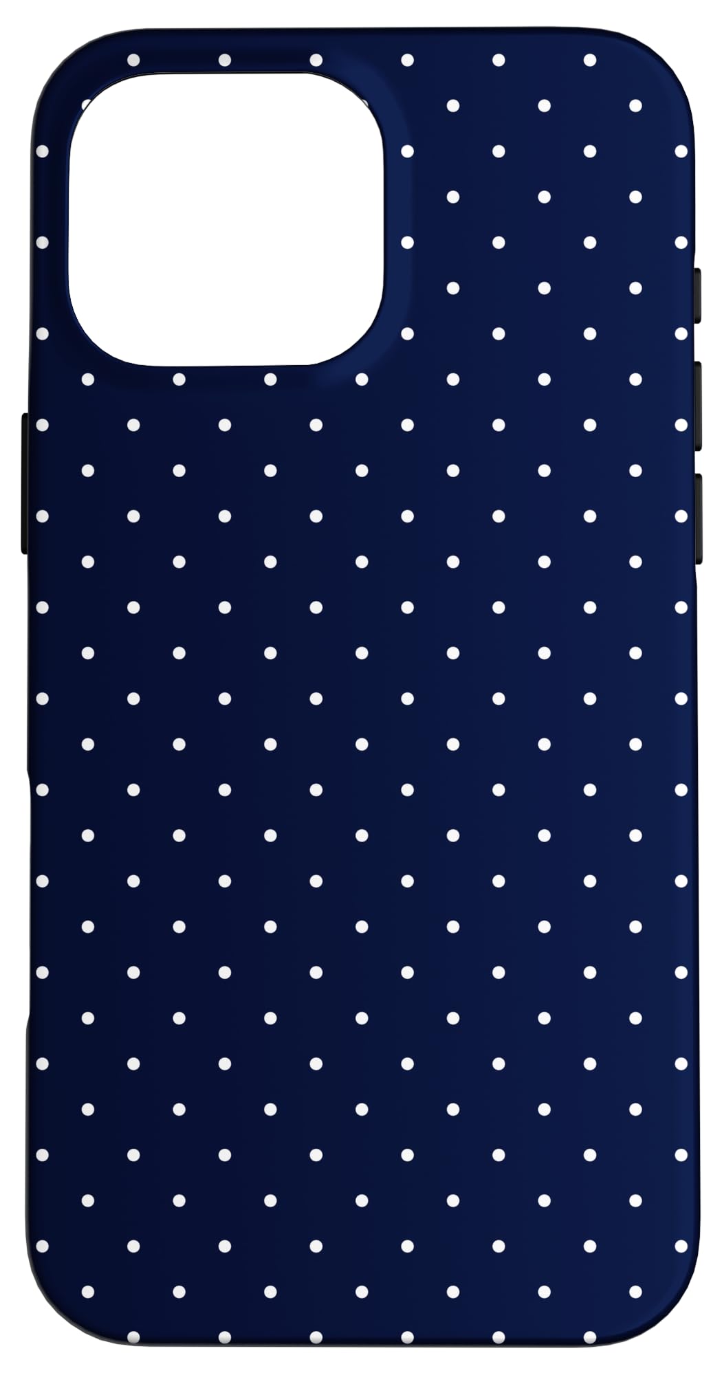 Boho Tiny Polka Dot Rockabilly Cute Navy Blue Polkadot Case for iPhone 16 Pro Max