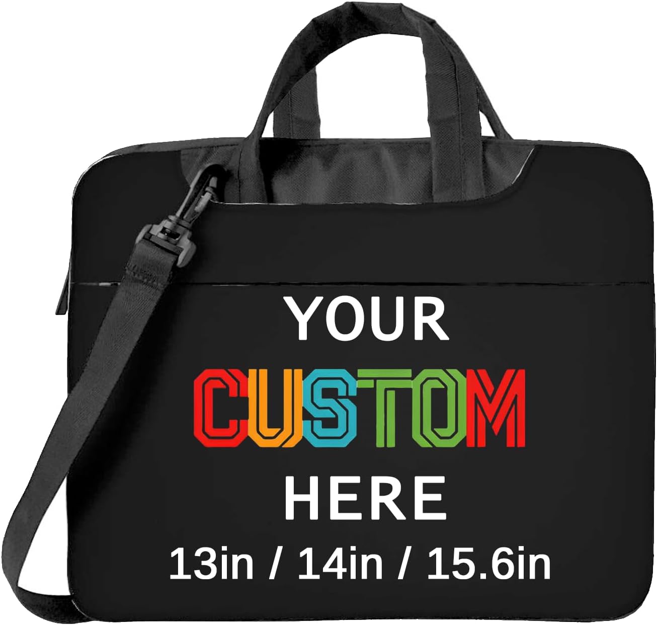Custom Laptop Bag Personalized Design Your Text Photo Business Briefcase Shockproof Protective Cover for Notebook Tablet