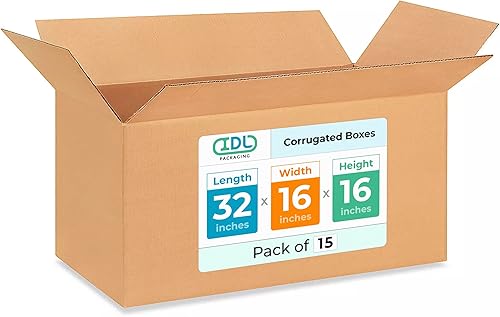 Miniatura 502 de Cajas para envío IDL Packaging - B-1266-5 de cartón corrugado, tamaño pequeño, de 12 pulgadas de largo x 6 pulgadas de ancho x 6 pulgadas de alto