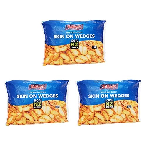 フライドポテト (皮付きウェッジ) 1kg×3pcセット 合計3kg 冷凍野菜 フレンチフライ IQF 付け合わせ ニュージーランド産 Talley's