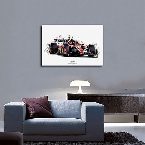 Miniatura 5 de ERWYN Póster de Ferrar Formula 1 Racing Potser Vintage Posters 2023 Ferrri Car Impresiones en lienzo Pintura sin marco, 16 x 24 pulgadas (15.7 x