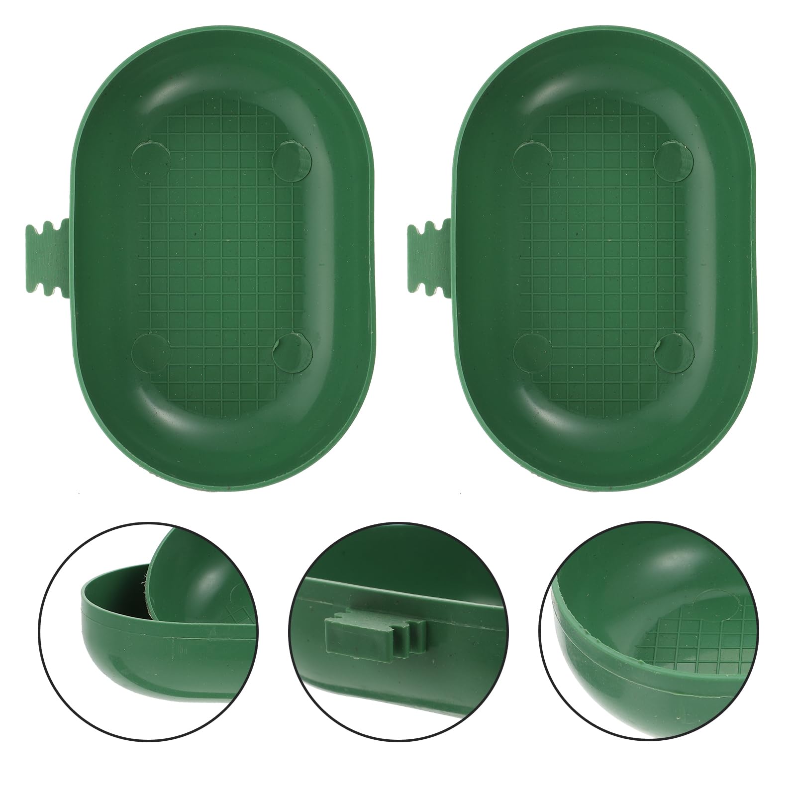 balacoo Bird Shower Basin with Hook for Small Birds Parrot Bath Tub 4.52X2.75X1.18In Easy Installation Bird Bath for Parakeets Finches Canaries Cage Accessories - image 2