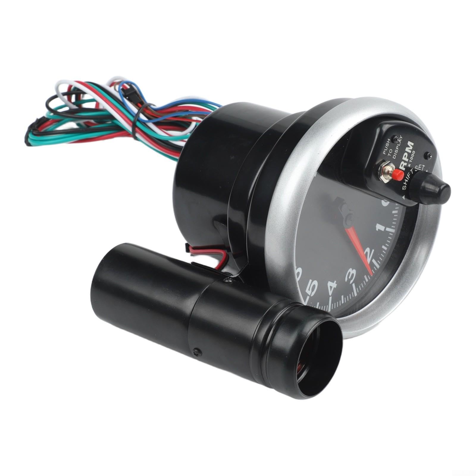 Contagiri LED 5 Pollici 10000RPM 12V Auto Display Alluminio Nero