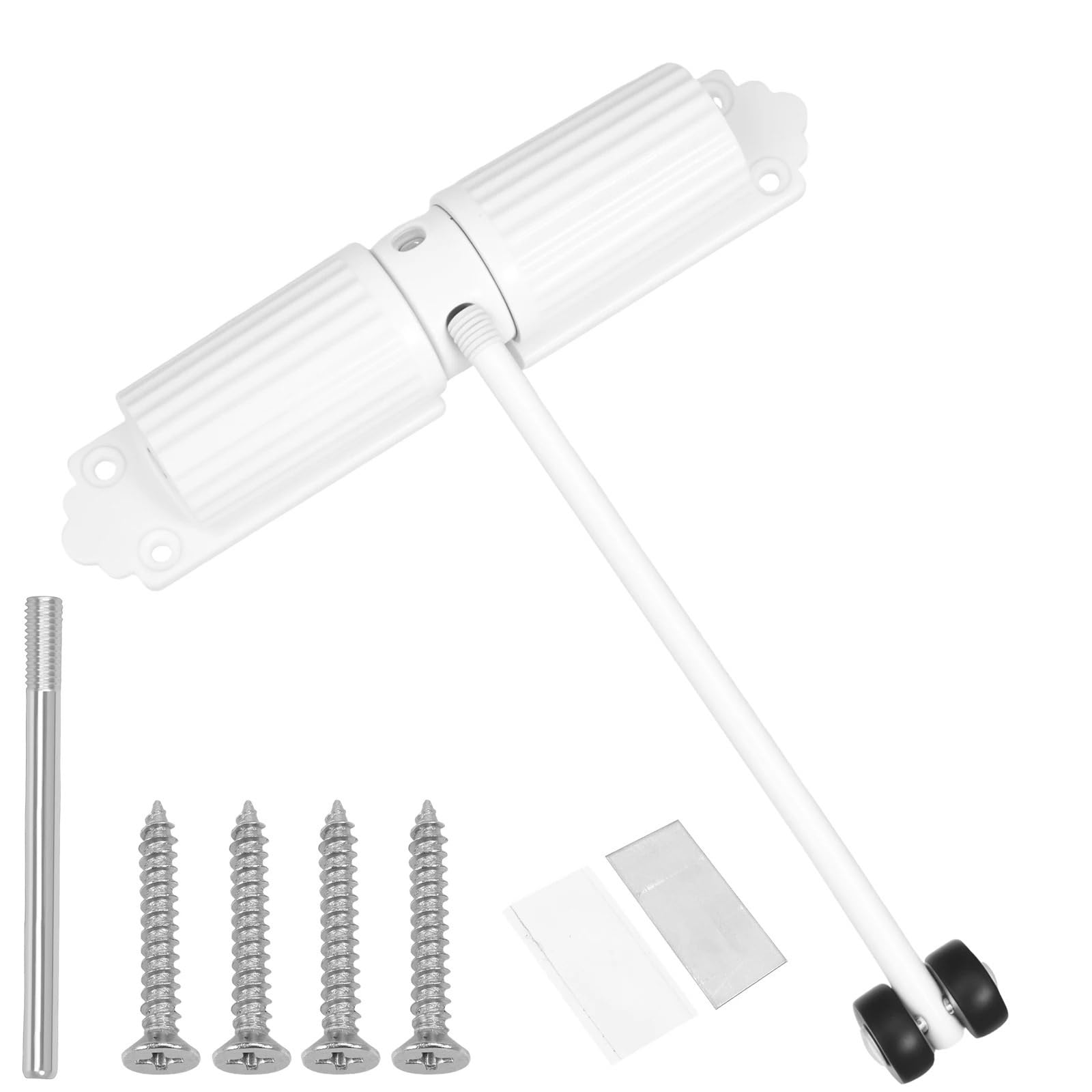 Kdhcvkz White 1Pcs Door Closer Zinc Alloy Spring Door Closer 20-60Kg