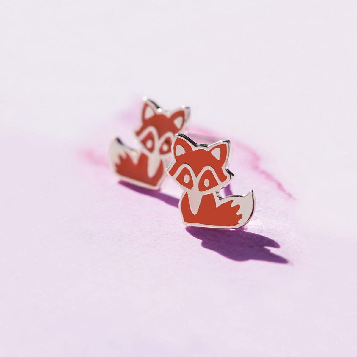 Boma Jewelry Sterling Silver Fox Stud Earrings - Image 4