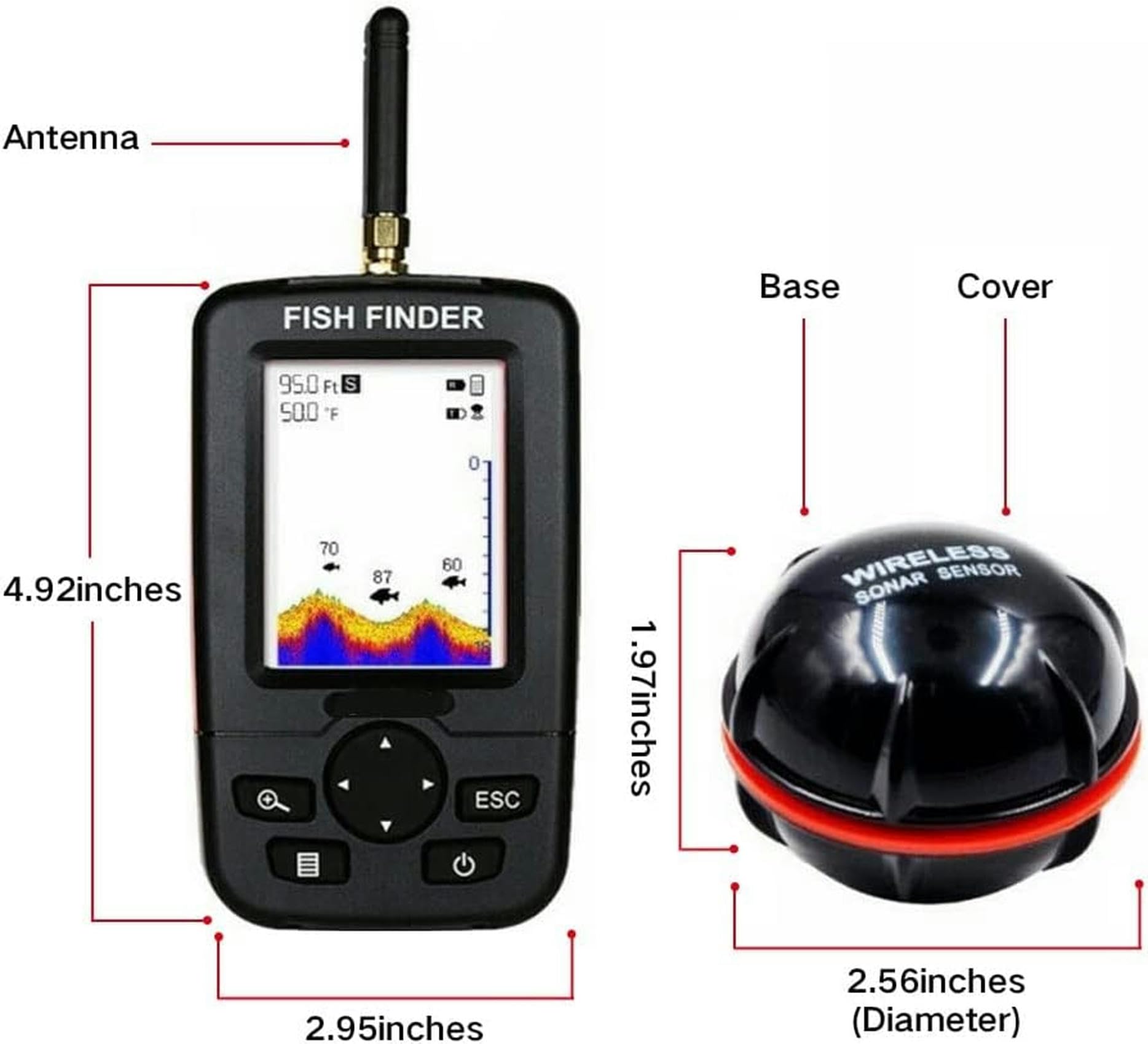 500M 3 Trémies GPS Bateau amorceur, Appâts De Pêche Bateau Carpe Crochet Post Bateau RC, Capteur LCD Sondeur, Avec Sac À Main, 12000mAh Batterie Grande Capacité, Offrez des antennes, des hélices.(Size