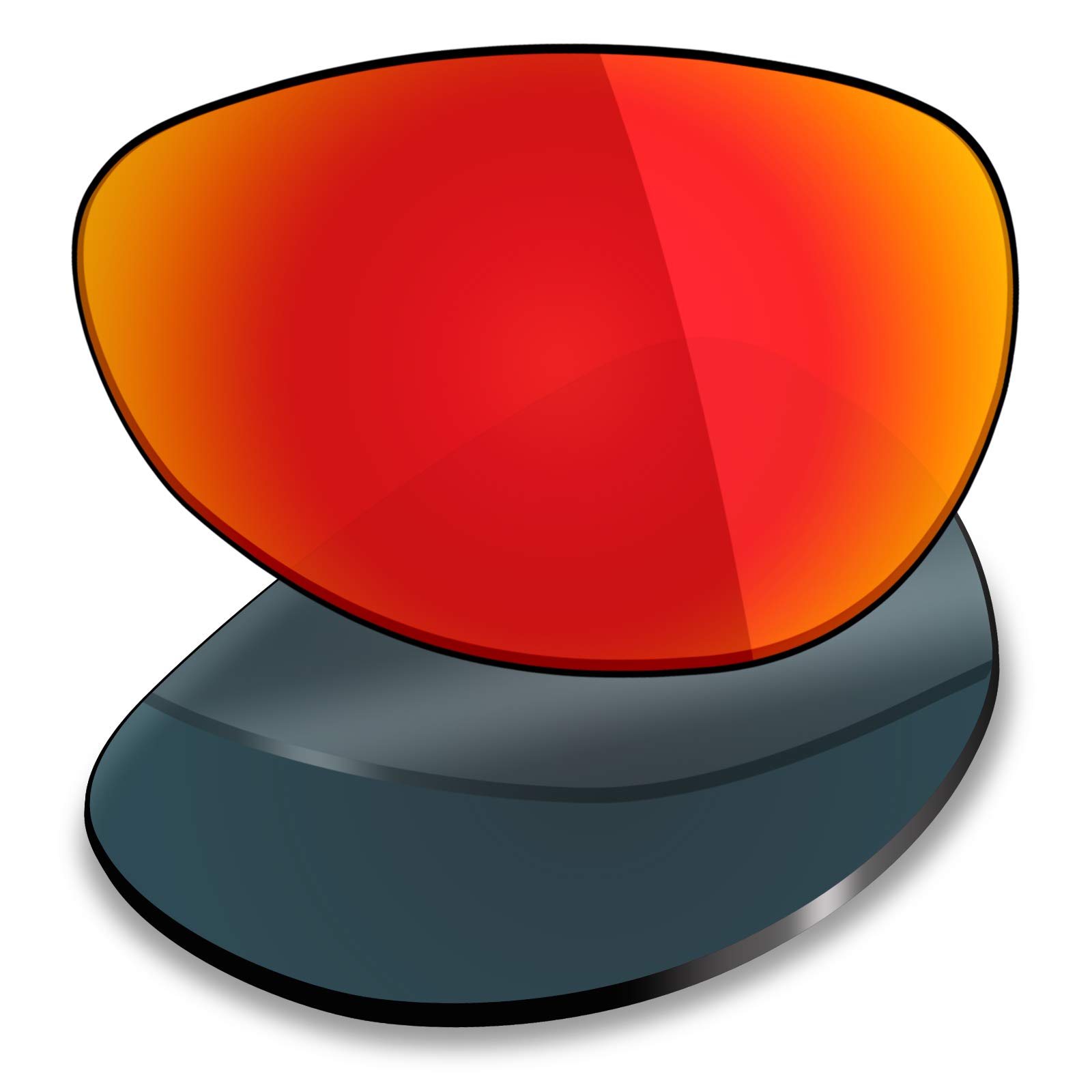 Mryok Men's Polarized - Fire Red Polarized Replacet Lenses For Oakley Crosshair S - Fire Red