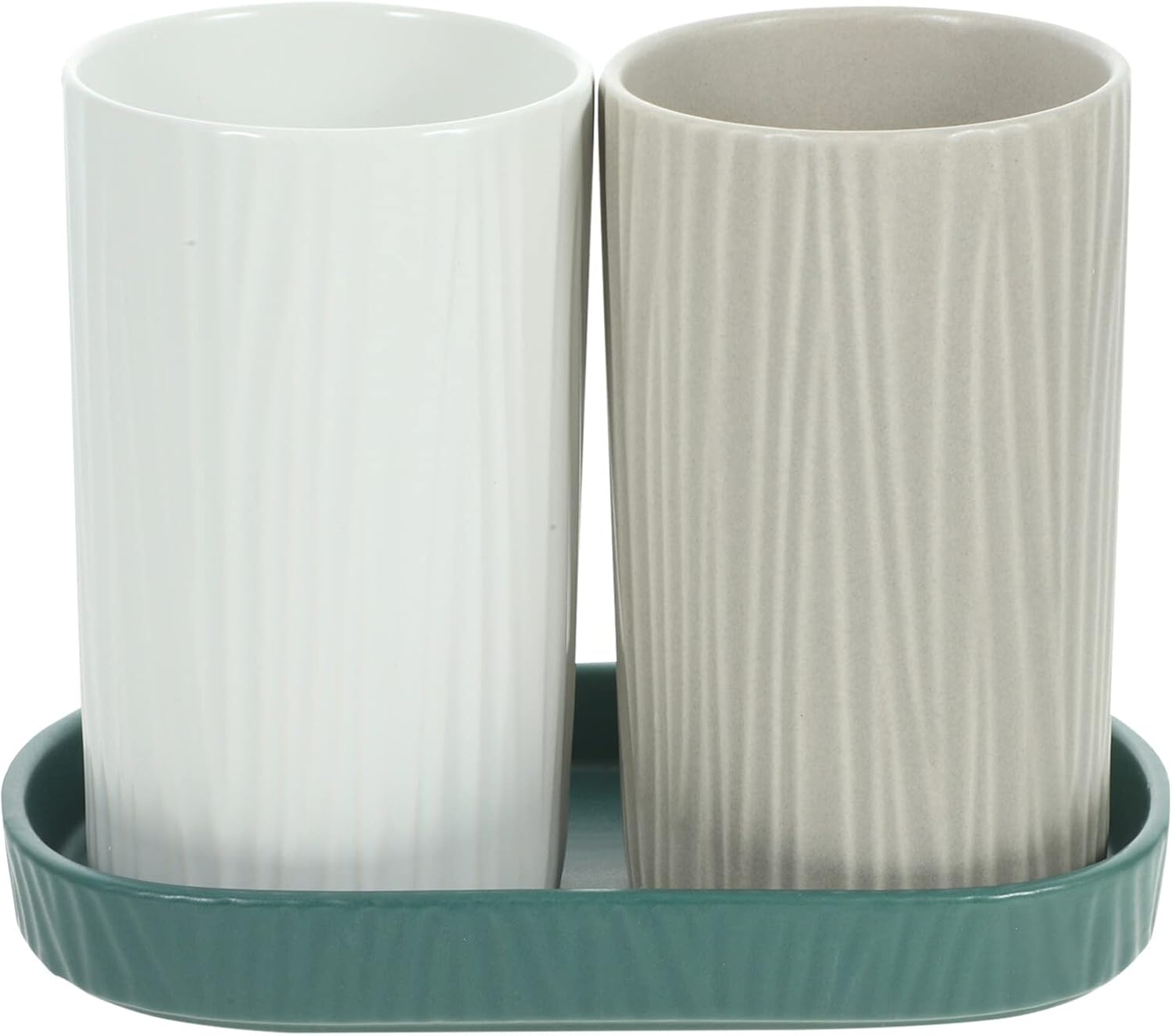 UPKOCH 1set Ceramic Utensil Holder Tray Stylish Kitchen Cutlery Organizer for Spoons Forks and Chopsticks Elegant Design for Home Cafe and Restaurant Use Includes Drain for Easy Drying