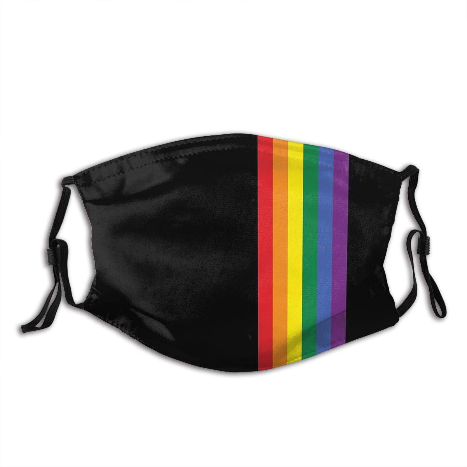 Rainbow Pulse Hearbeat Lgbt Face Mask Unisex Balaclava Washable Reusable Cloth Fashion Scarf
