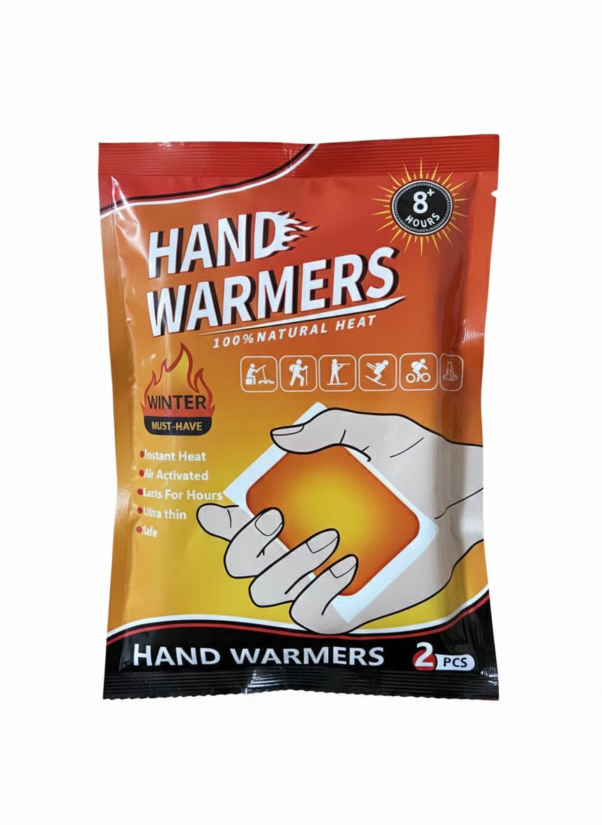 Hand Warmers Heat Pouch – 8+ Hours Air-Activated Instant Warmth | Ultra Thin Self Heating Warmer for Winter Travel, Camping, Daily Commute & Outdoor Sports (Pack of 1) (2 Pcs)-picture-17