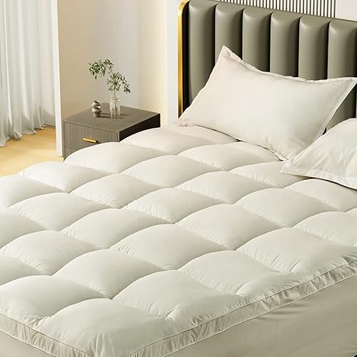 CYMULA Funda de colchón tamaño Queen, funda de colchón refrescante, funda de colchón acolchada con bolsillo de 8 a 21 pulgadas de profundidad disponible en Yaxa Peru