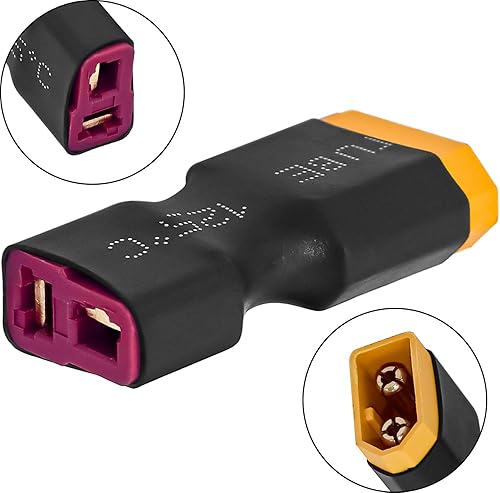 Miniatura 2 de Enchufes T a XT60 Adaptador Conector Macho Hembra para RC Lipo Cargador de Batería (6pcs T Plug Hembra a XT60 Macho)