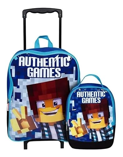 Combo Mochila Authentic Games Super Mass Colorido G Rodinhas