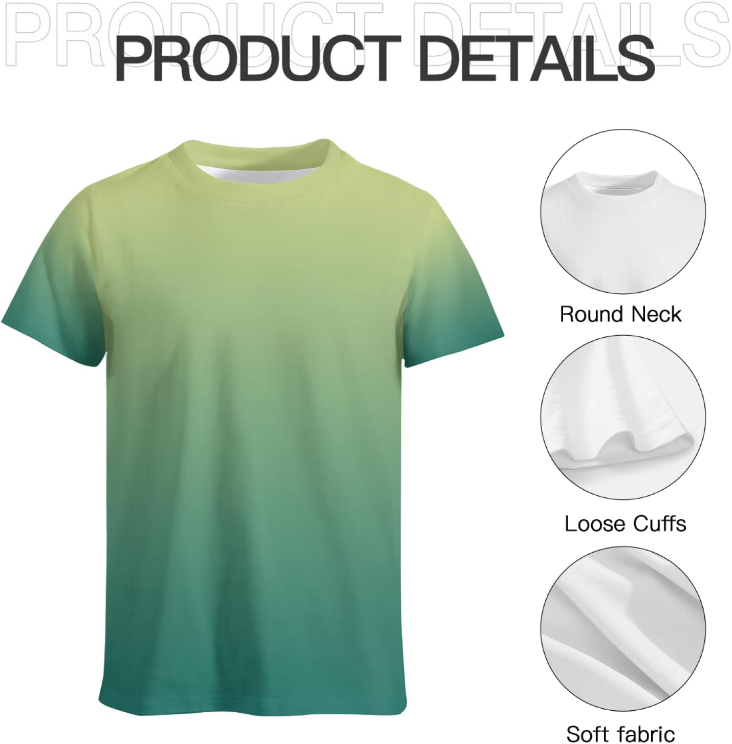 Custom T-Shirt for Men Women - Personalized Front & Back & Sleeves Printed Tees with Text, Image or Logo - Image 4