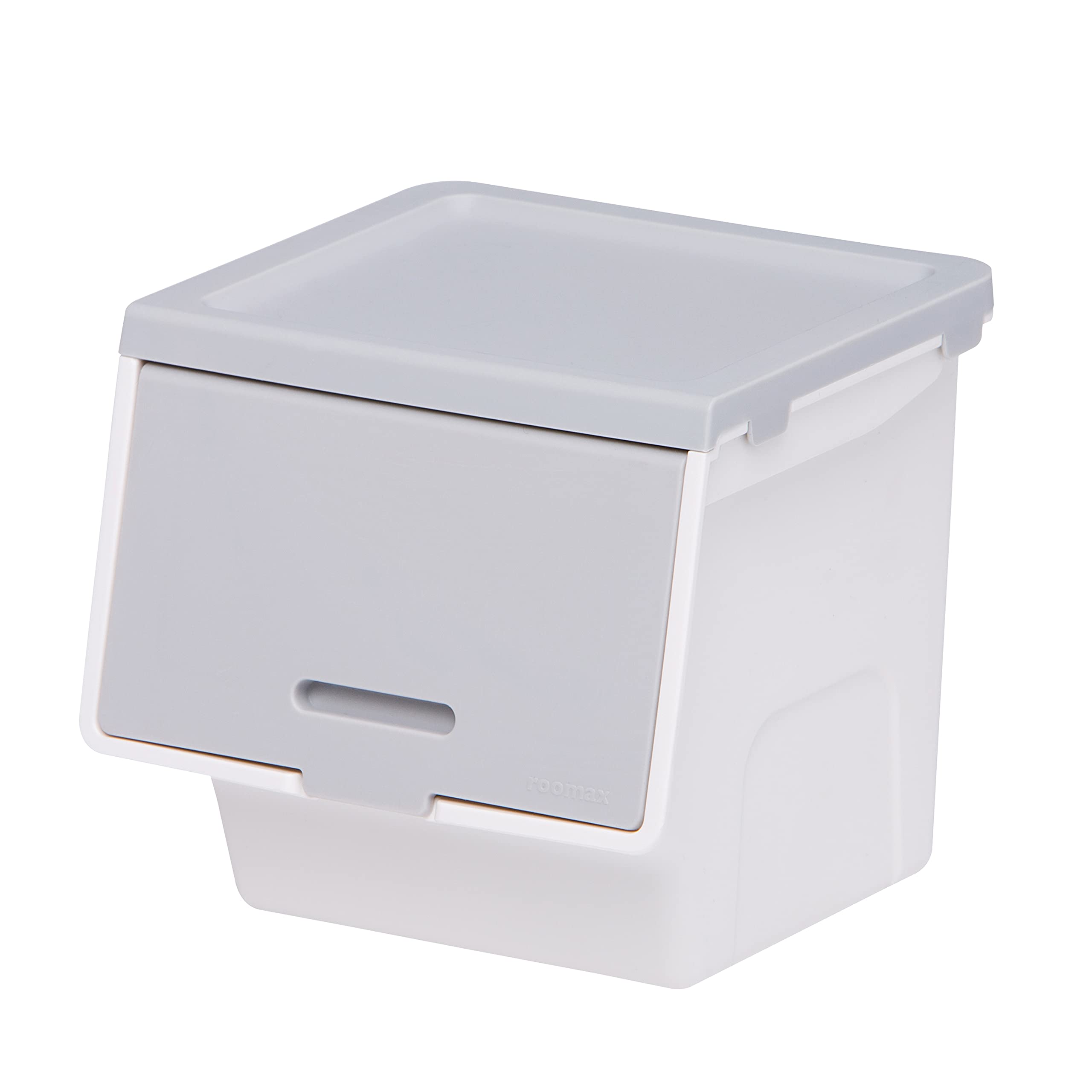 Litem Roomax Mini |Cool Grey Small & Cute Size Stackable Desk Organiser Storage Unit for Home Office Unique Design-image-33