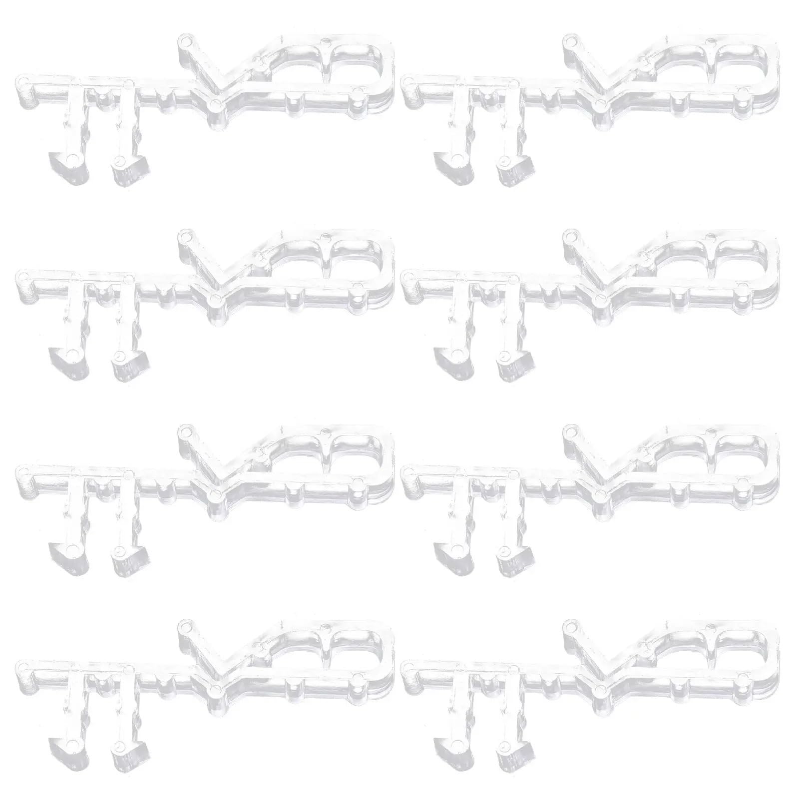 8 Pcs Blind Accessories Valance Clips Replaceable Curtain Clamps PP Material Classic Color Furniture Hardware Window For Door