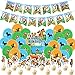Spirit Riding Free Horse Palloncini Compleanno BESTZY 32Pcs Spirit Riding Free Horse Compleanno Decorazioni Happy Birthday Banner Cake Topper Palloncini per Bambini Feste di Forniture