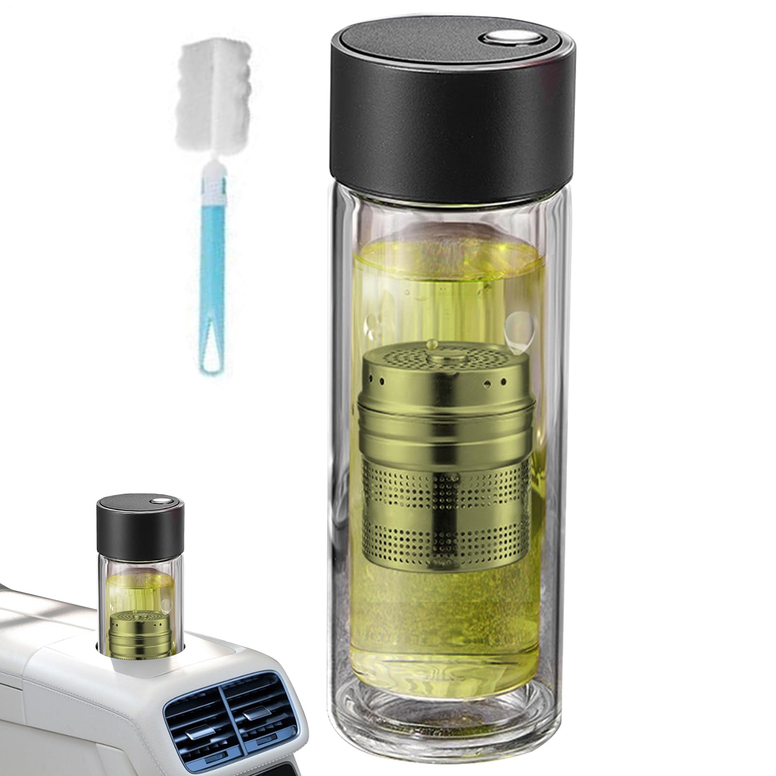 Gourde infuseur à thé pour le bureau et le sport gobelet isotherme nomade 400ml