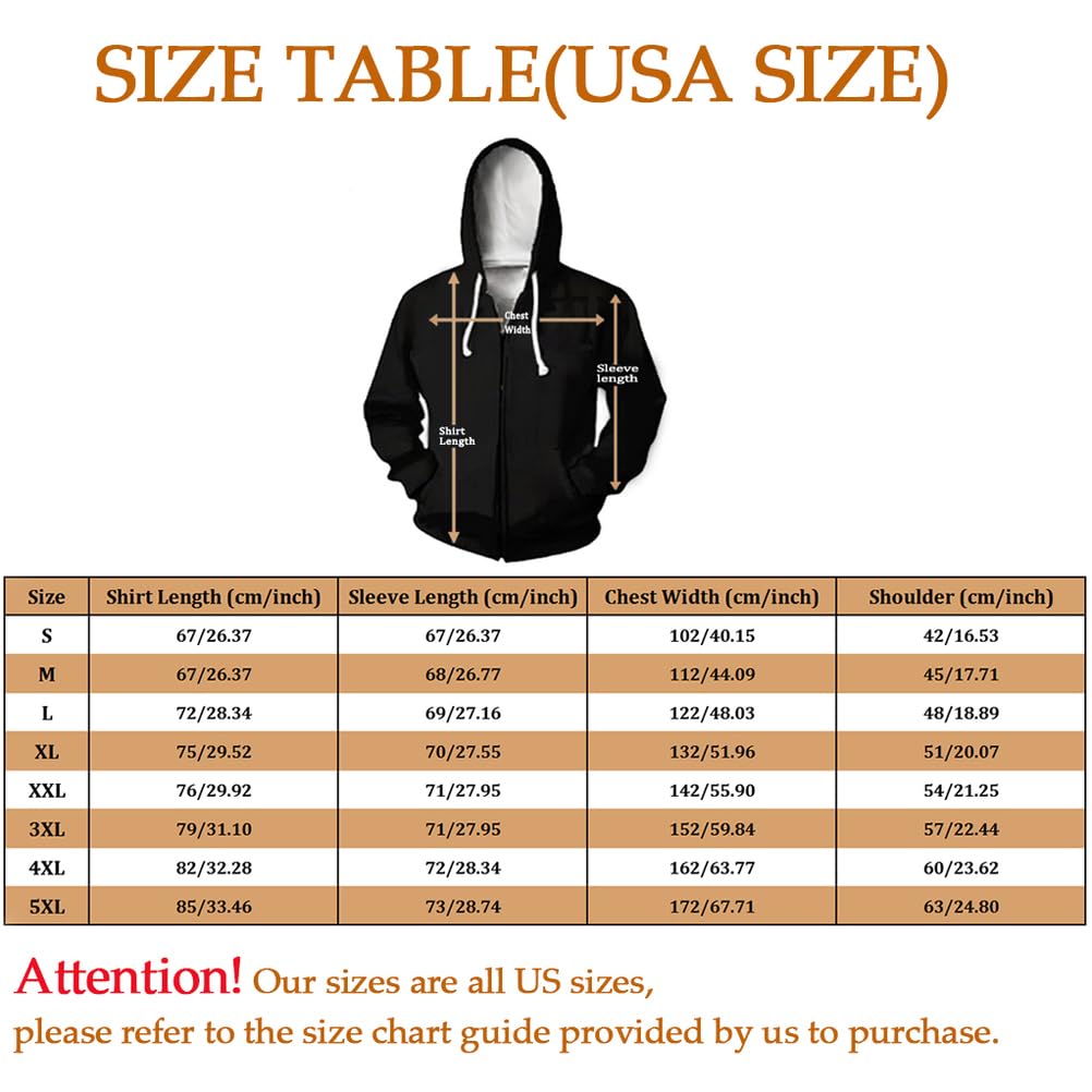 Męska bluza z kapturem Odin Róg Vegvisir Valknut Yggdrasil Letnie zimowe kostiumy cosplay Wikingowie, Zip Hoodie, 4XL
