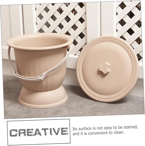 Miniatura 4 de Mobestech Alta base de plástico orinal a prueba de derrames hora de dormir orina olla niño inodoro portátil para dormitorio