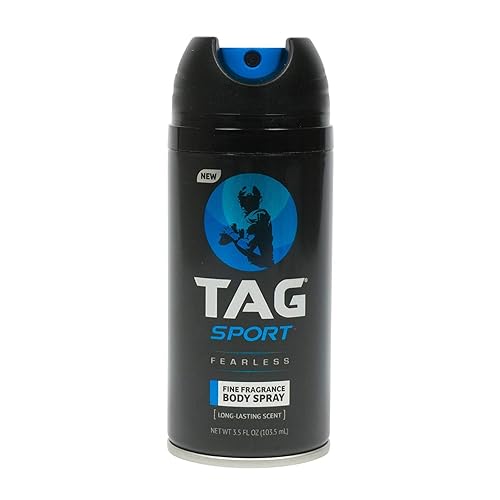 TAG Sport Body Spray 3.5 Oz Fearless (paquete de 4)