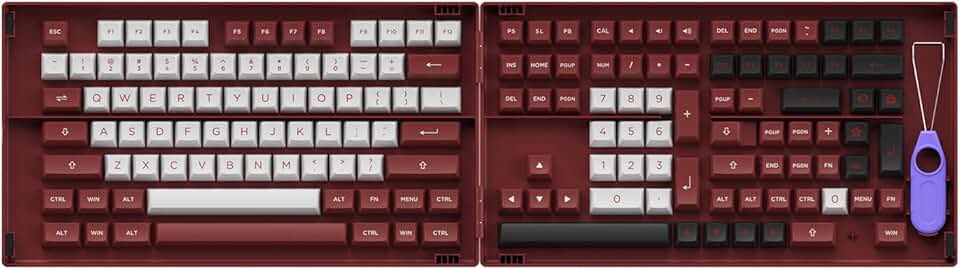 KEYCAPS PERFIL ASA PBT DOUBLE SHOT KIT COM 158 TECLAS MODELO CHICAGO