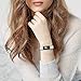 Compatible with Samsung Galaxy Fit SM-R370 Bands, Galaxy Fit Watch Band Solid Stainless Steel Metal Replacement Bracelet Strap for Galaxy Fit SM-R370 Smart Watch, Adjustable (Silver)
