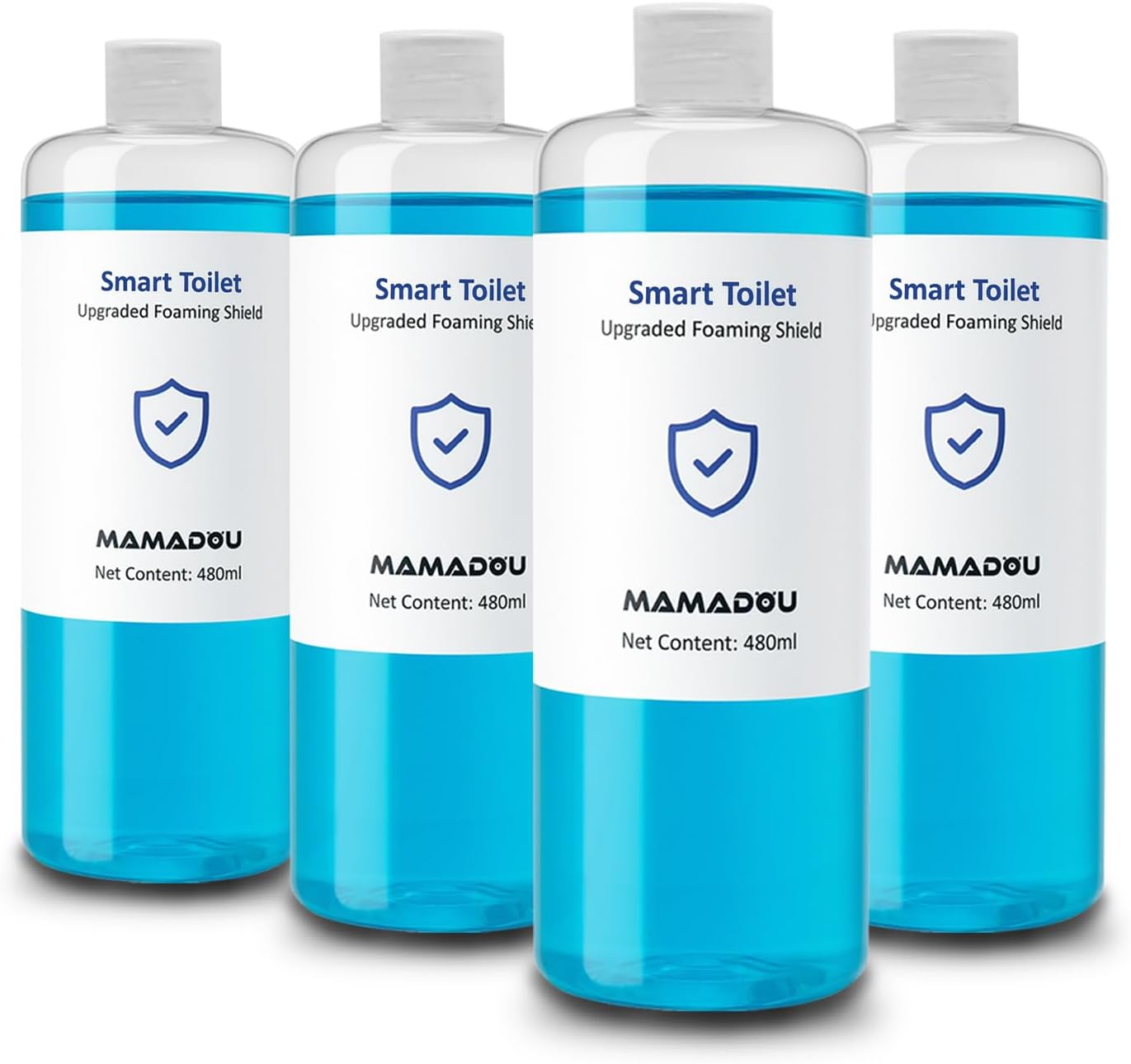 MAMADOU Smart Toilet Foam Agent 480ml 4Pack Splash Proof Foaming Shield Deodorizing Stain-Resistant Toilet Bowl Cleaner Special Cleaning Liquid For Fresh Bathroom