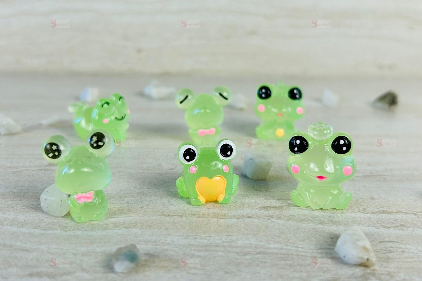 Frog Miniatures - Cute Resin Figurines for Home & Car -4