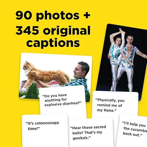 Miniatura 3 de Death by Captions - The Hilarous Game of Sick & Twisted Performances | Juego de fiesta donde los adultos realizan un diálogo obsceno con fotos