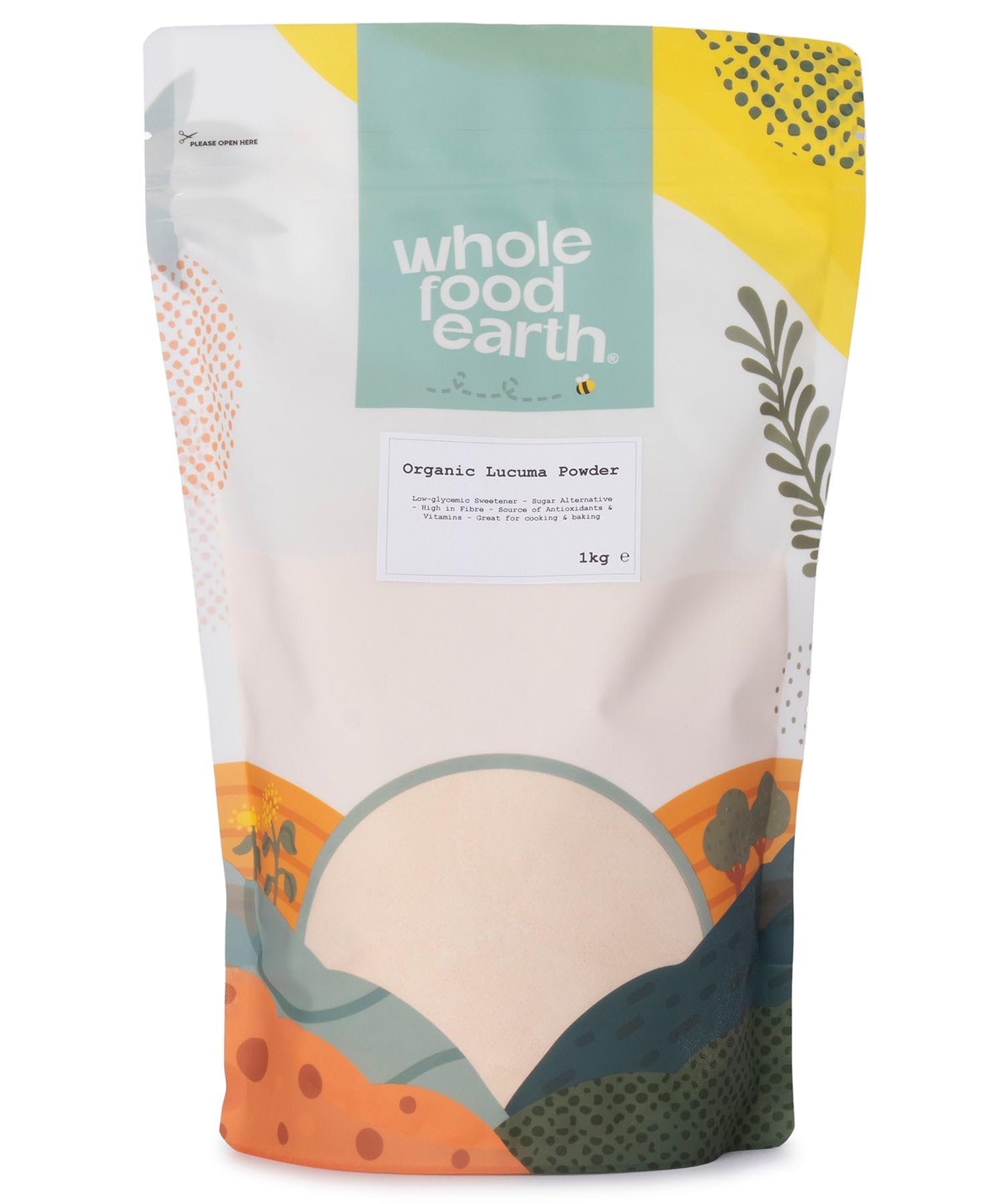Wholefood Earth Organic Lucuma Powder 1kg | Organic | Vegan | Natural Sweetener