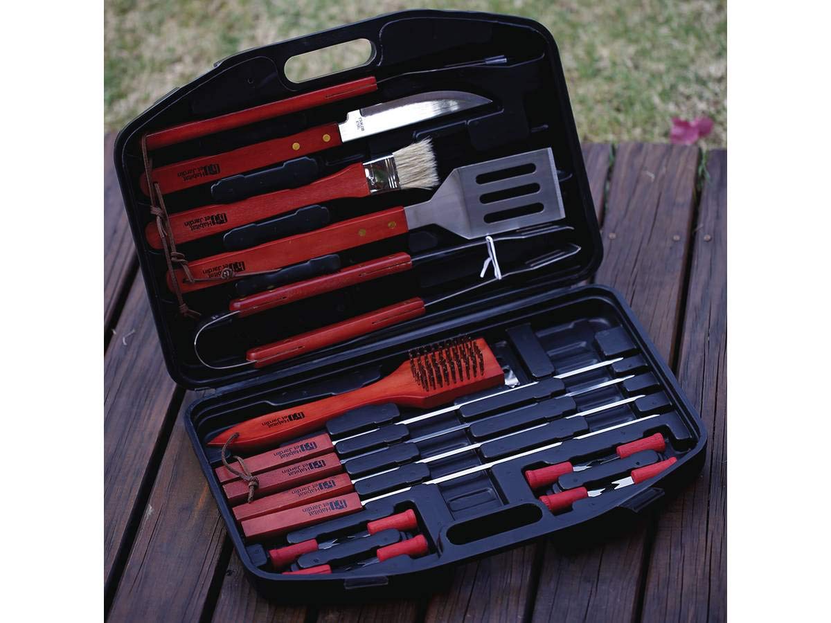 Habitat et Jardin Accesorios para Barbacoa Barbuc 3-18 Piezas - Rojo/Negro
