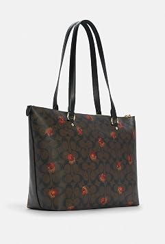 Coach Women's Gallery Tote, Gold Brown Black Multi, S