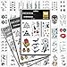 Produktbild Dwanda® Temporäre Tattoos, 60 Blätter Tattoobögen mit Körpertattoos, festival tattoos, 300 Einzigartige Designs, Temporäre Tätowierung für Body Art