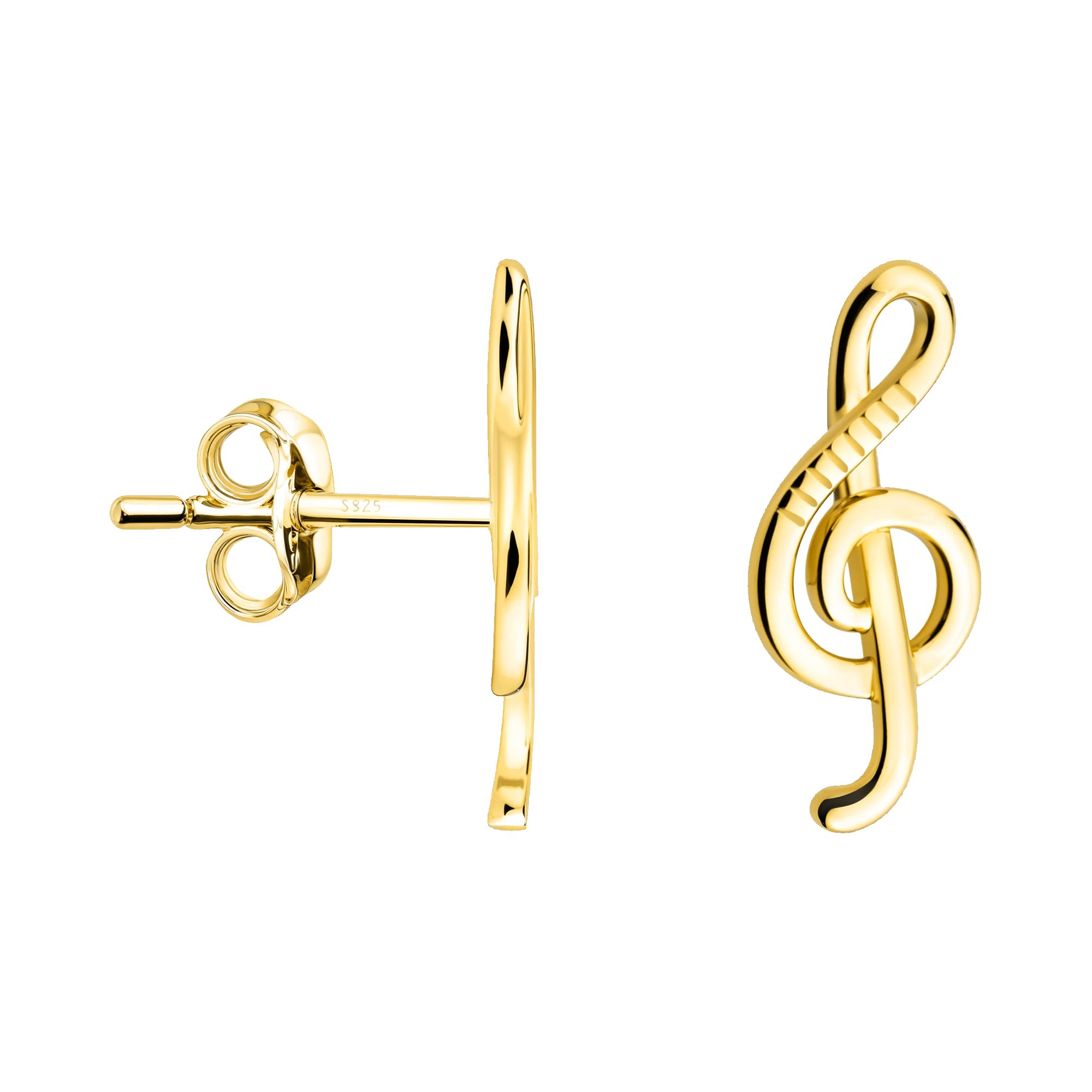 Boucles D'Oreilles Clé De Sol - Argent 925 - Sofia Milani - Cadeau Élégant