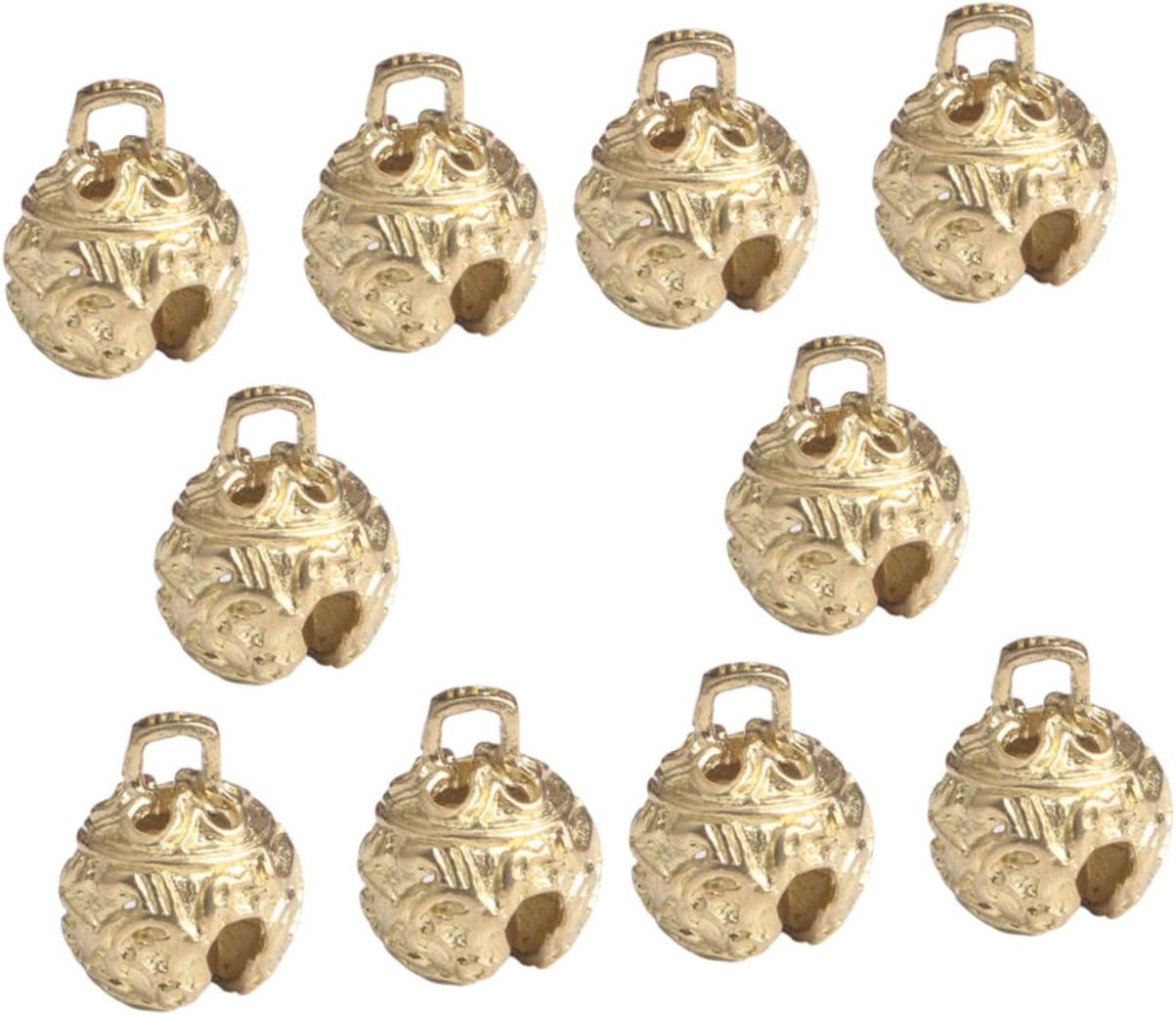 ORFOFE 20pcs Vintage Hanging Bells for Crafts Mini Brass Bells Decoration for Christmas for DIY Wind Chimes and Ornaments for Home Decor and Festive Projects