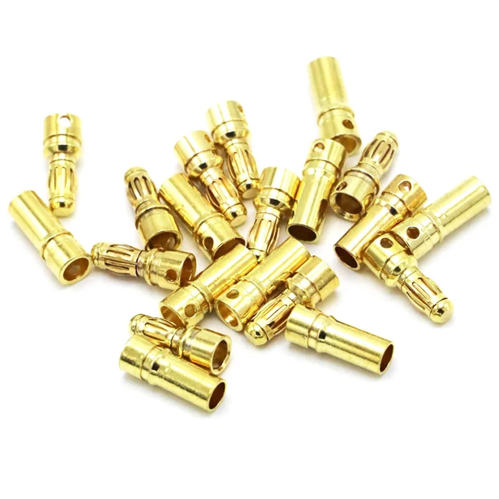 20 connecteurs Banane dorés de 3,5 mm.(50 Pair)